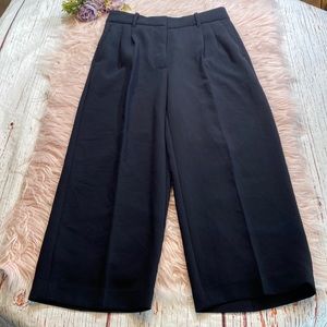Aritzia Wilfred The Effortless Black Trouser Pants sz 4 cropped